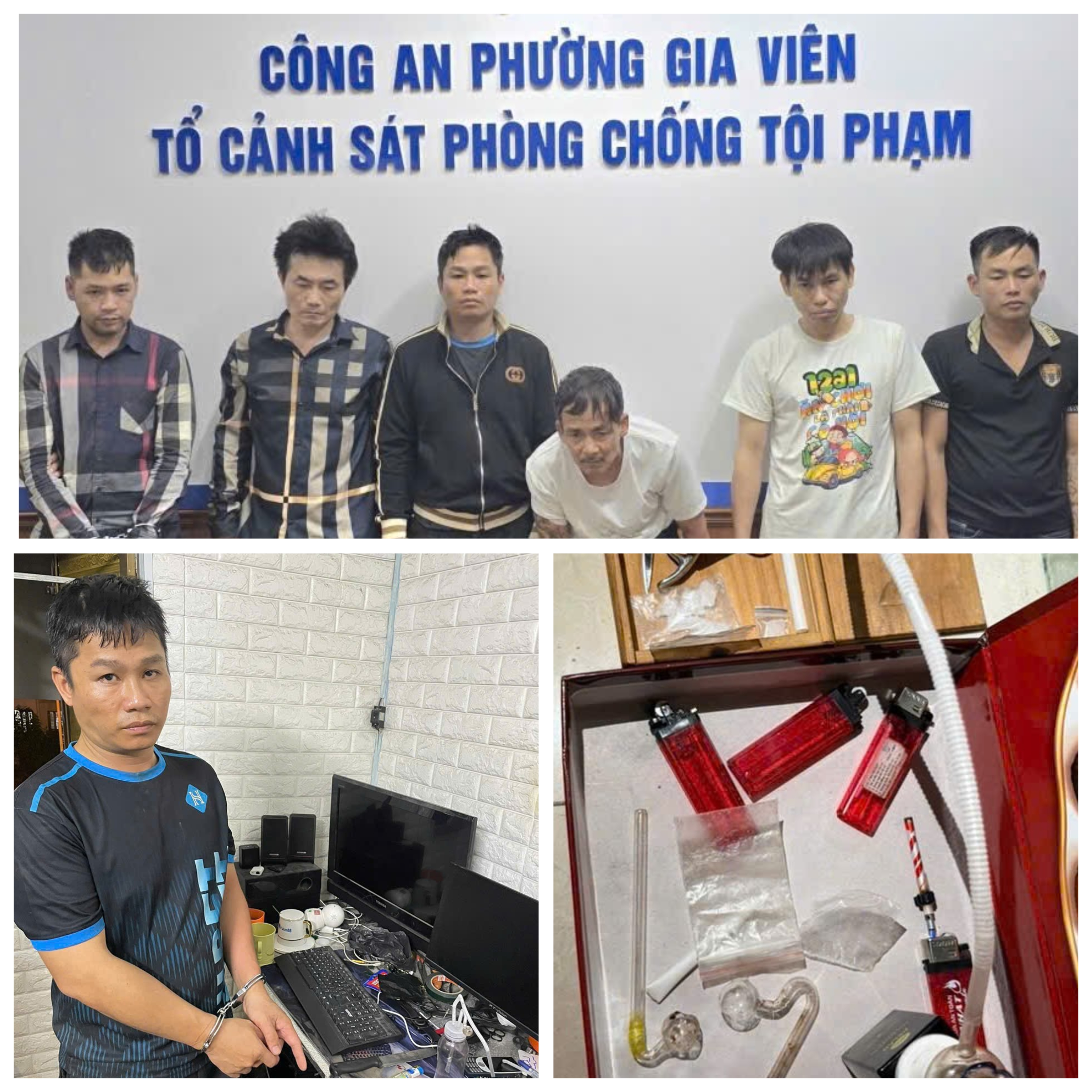 Công an phường Gia Viên: Triệt phá ổ nhóm Mua bán, tổ chức sử dụng trái phép chất ma tuý ở đường An Đà (phường Gia Viên) 